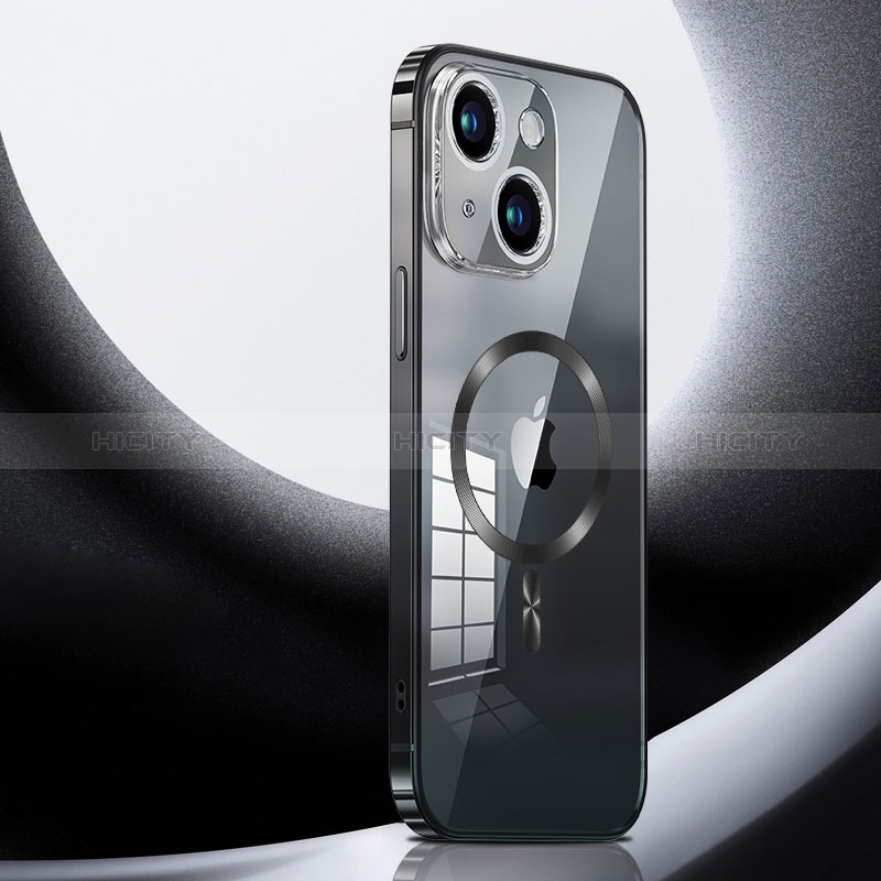 Carcasa Bumper Lujo Marco de Metal y Plastico Funda con Mag-Safe Magnetic LK3 para Apple iPhone 13