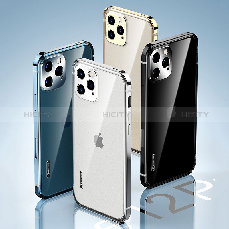 Carcasa Bumper Lujo Marco de Metal y Plastico Funda JL3 para Apple iPhone 13 Pro Max