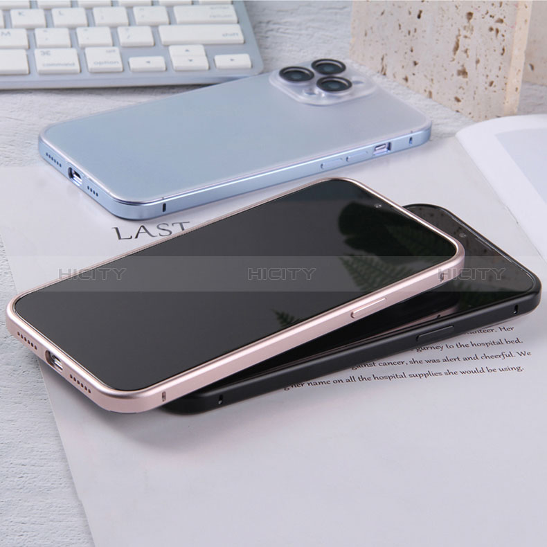 Carcasa Bumper Lujo Marco de Metal y Plastico Funda LF2 para Apple iPhone 14 Pro Max