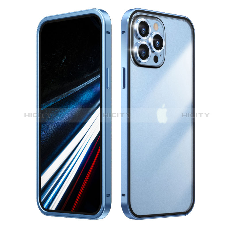 Carcasa Bumper Lujo Marco de Metal y Plastico Funda LF3 para Apple iPhone 14 Plus