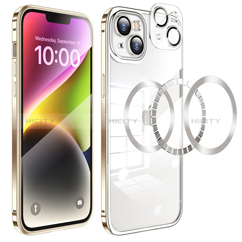 Carcasa Bumper Lujo Marco de Metal y Plastico Funda LF5 para Apple iPhone 14