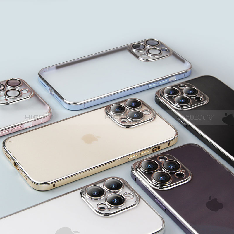 Carcasa Bumper Lujo Marco de Metal y Plastico Funda LF5 para Apple iPhone 15 Pro
