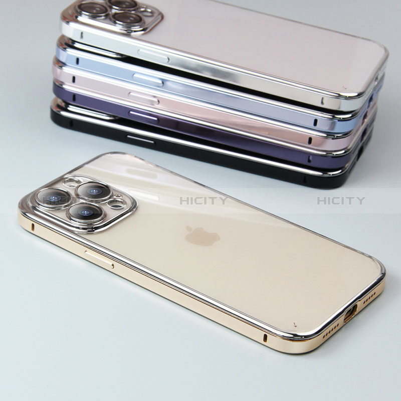 Carcasa Bumper Lujo Marco de Metal y Plastico Funda LF5 para Apple iPhone 16 Pro Max