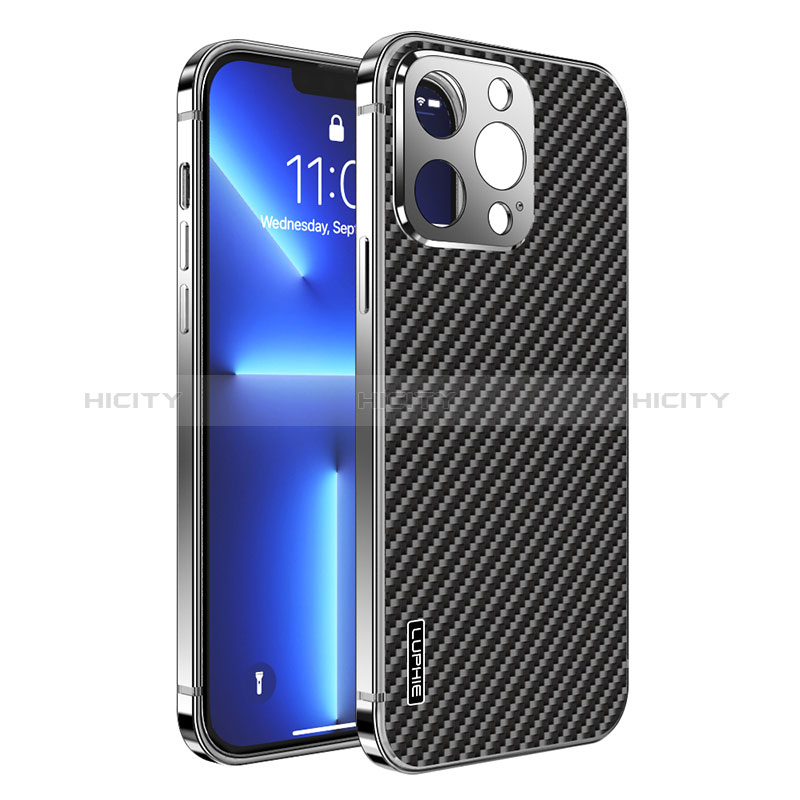 Carcasa Bumper Lujo Marco de Metal y Plastico Funda LF6 para Apple iPhone 13 Pro