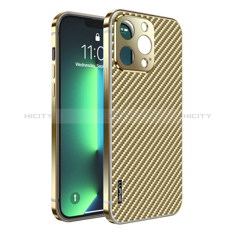 Carcasa Bumper Lujo Marco de Metal y Plastico Funda LF6 para Apple iPhone 13 Pro Max