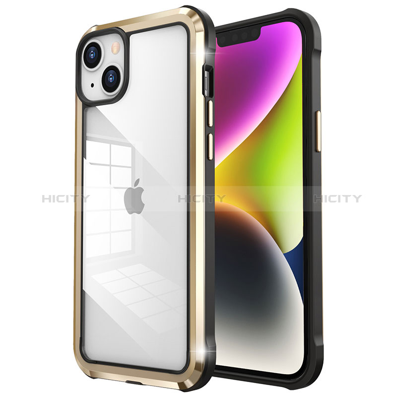 Carcasa Bumper Lujo Marco de Metal y Plastico Funda LF6 para Apple iPhone 14