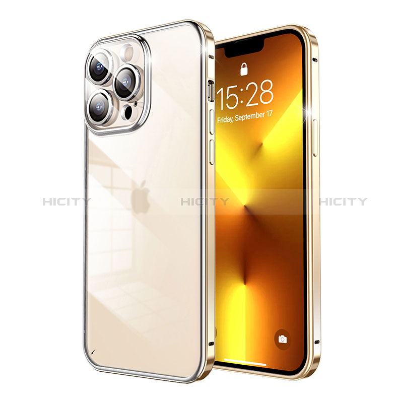 Carcasa Bumper Lujo Marco de Metal y Plastico Funda LF7 para Apple iPhone 13 Pro