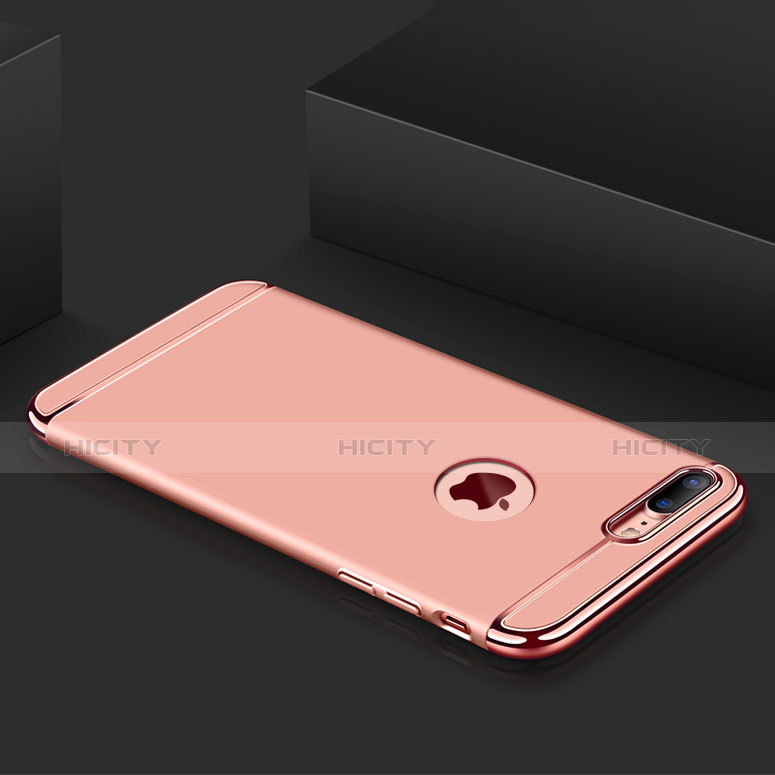 Carcasa Bumper Lujo Marco de Metal y Plastico Funda M01 para Apple iPhone 7 Plus