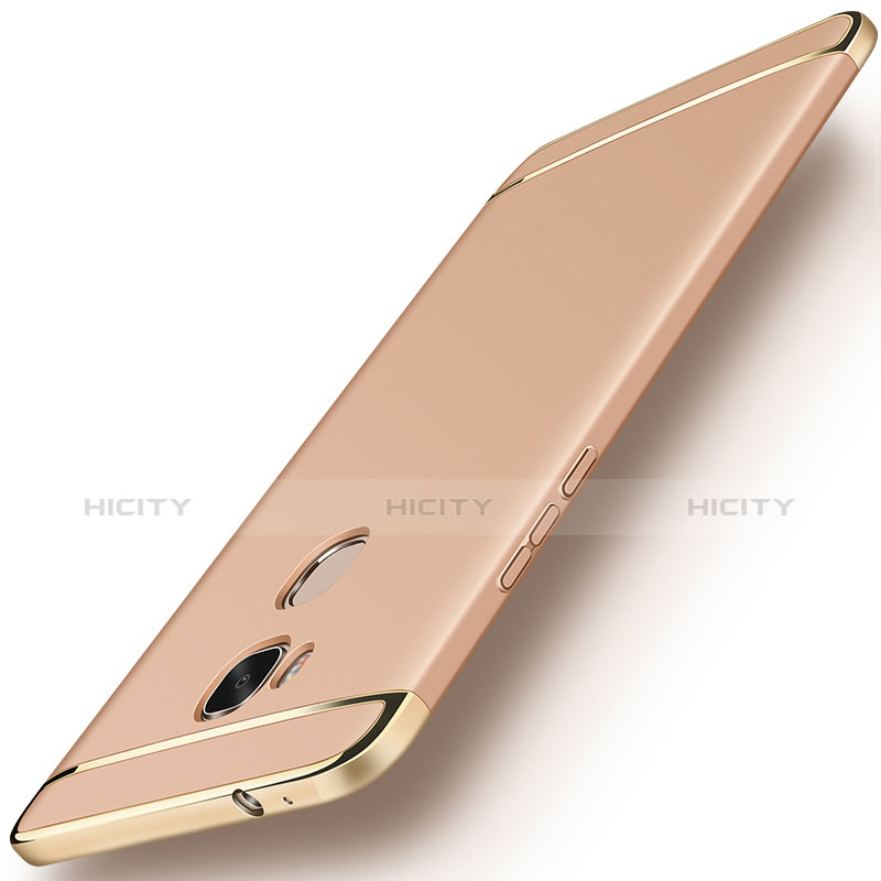 Carcasa Bumper Lujo Marco de Metal y Plastico Funda M01 para Huawei GR5 Oro