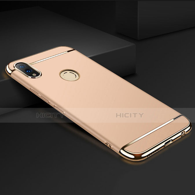 Carcasa Bumper Lujo Marco de Metal y Plastico Funda M01 para Huawei Honor View 10 Lite Oro