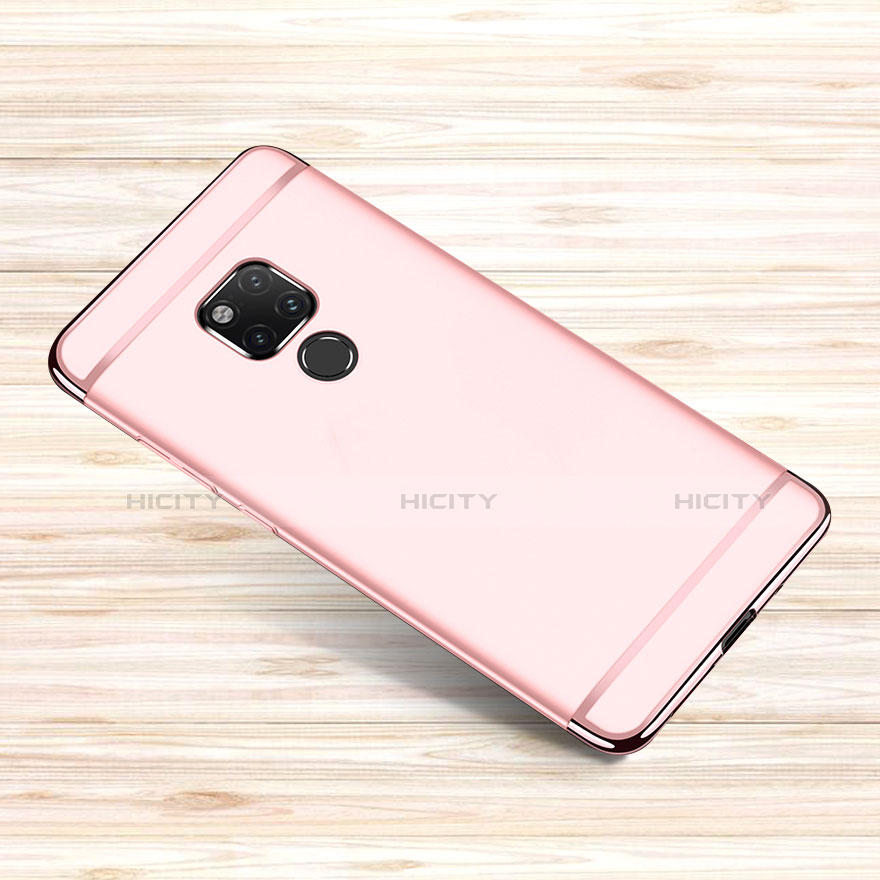 Carcasa Bumper Lujo Marco de Metal y Plastico Funda M01 para Huawei Mate 20 X 5G Oro Rosa