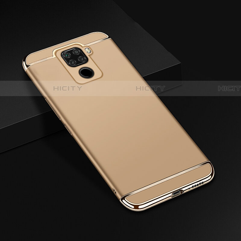 Carcasa Bumper Lujo Marco de Metal y Plastico Funda M01 para Huawei Nova 5i Pro Oro