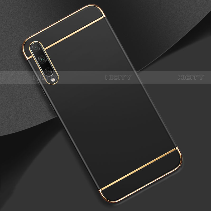 Carcasa Bumper Lujo Marco de Metal y Plastico Funda M01 para Huawei P smart S Negro
