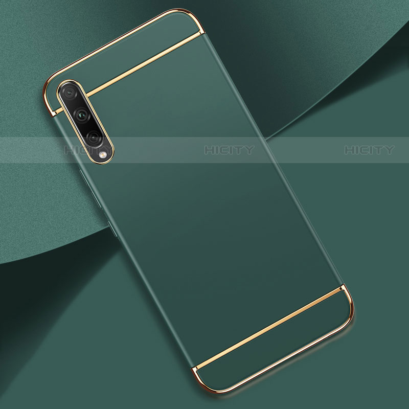 Carcasa Bumper Lujo Marco de Metal y Plastico Funda M01 para Huawei P smart S Verde