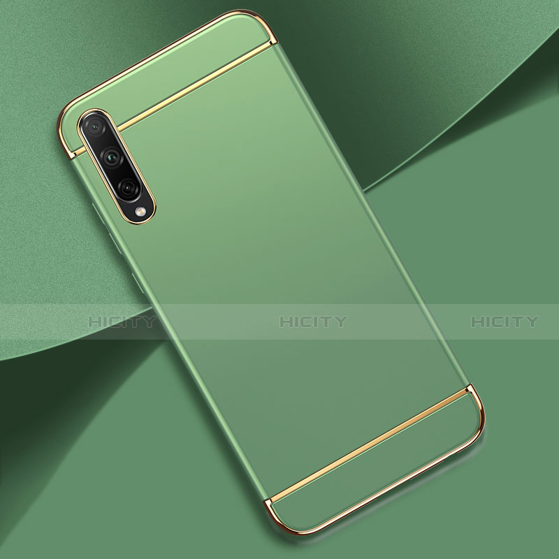 Carcasa Bumper Lujo Marco de Metal y Plastico Funda M01 para Huawei Y8p Cian