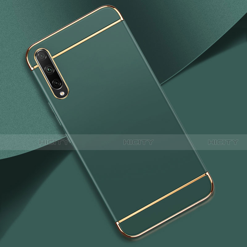 Carcasa Bumper Lujo Marco de Metal y Plastico Funda M01 para Huawei Y8p Verde