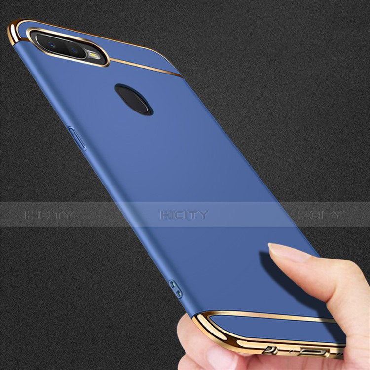 Carcasa Bumper Lujo Marco de Metal y Plastico Funda M01 para Oppo A7