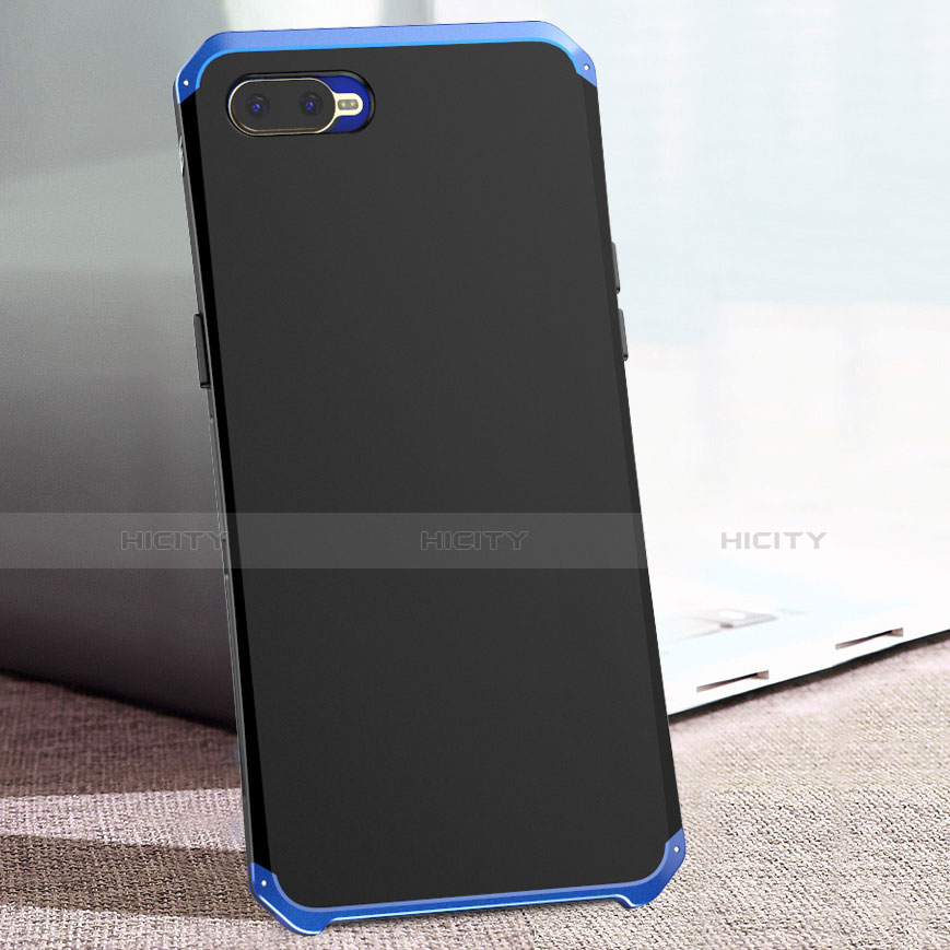 Carcasa Bumper Lujo Marco de Metal y Plastico Funda M01 para Oppo K1