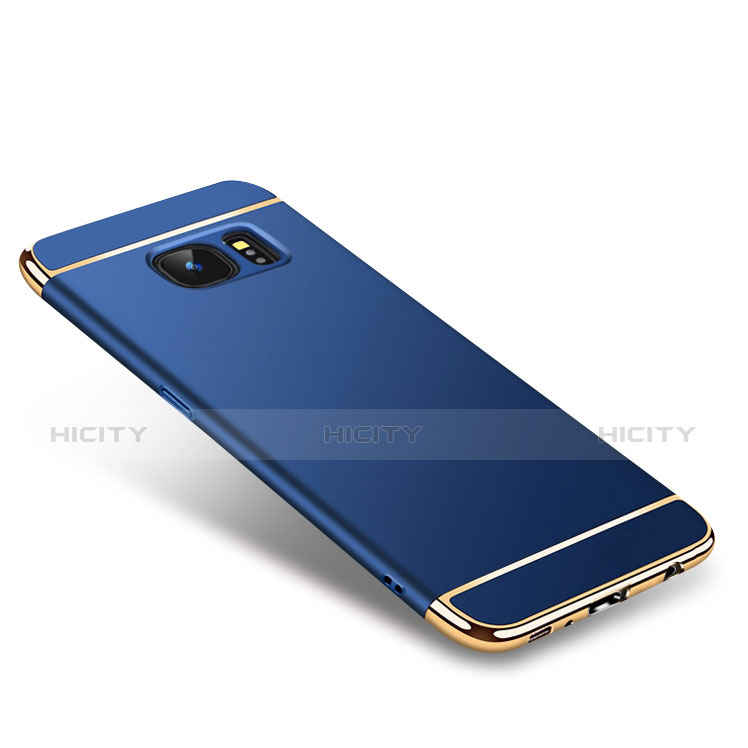 Carcasa Bumper Lujo Marco de Metal y Plastico Funda M01 para Samsung Galaxy S7 G930F G930FD