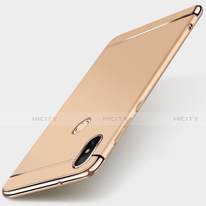 Carcasa Bumper Lujo Marco de Metal y Plastico Funda M01 para Xiaomi Mi A2 Lite Oro