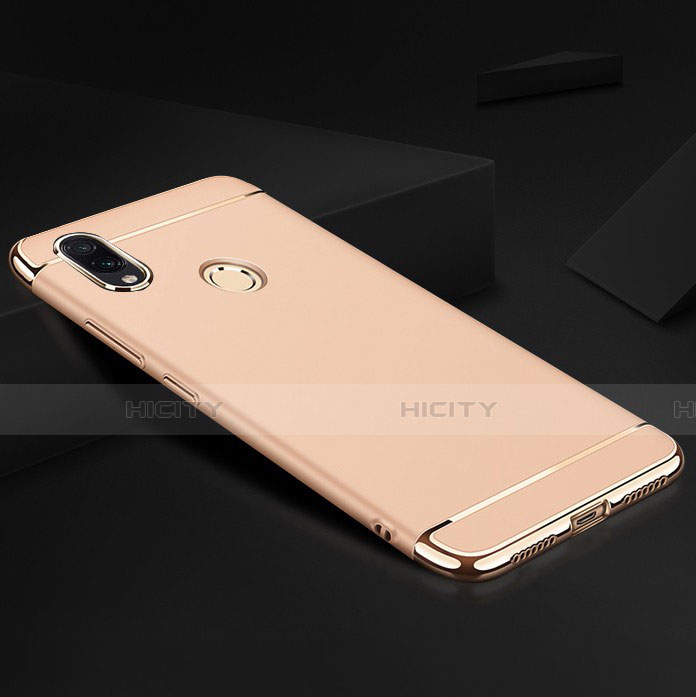 Carcasa Bumper Lujo Marco de Metal y Plastico Funda M01 para Xiaomi Redmi Note 7 Oro