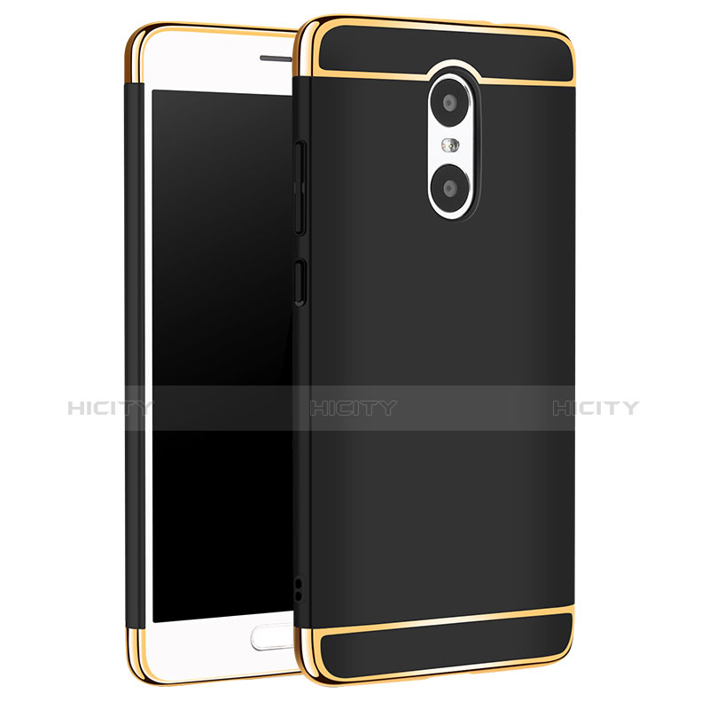 Carcasa Bumper Lujo Marco de Metal y Plastico Funda M01 para Xiaomi Redmi Pro Negro