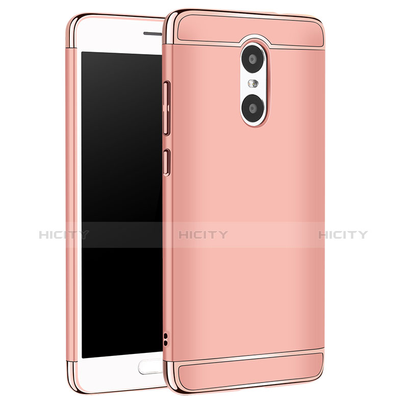 Carcasa Bumper Lujo Marco de Metal y Plastico Funda M01 para Xiaomi Redmi Pro Oro Rosa