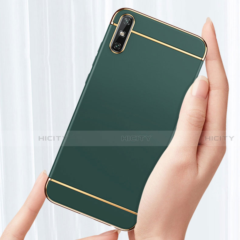 Carcasa Bumper Lujo Marco de Metal y Plastico Funda M02 para Huawei Enjoy 10e