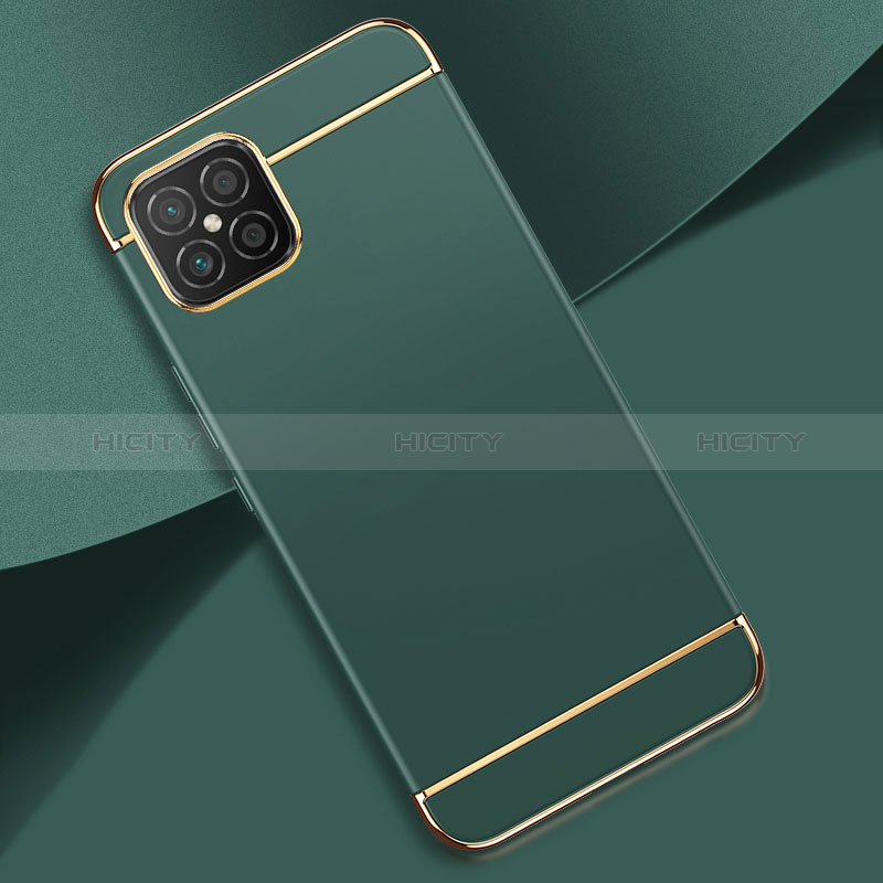 Carcasa Bumper Lujo Marco de Metal y Plastico Funda para Huawei Nova 8 SE 4G Verde Noche