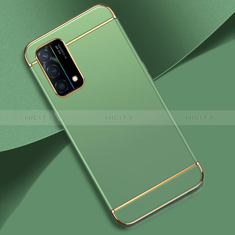 Carcasa Bumper Lujo Marco de Metal y Plastico Funda para Oppo K9 5G Menta Verde