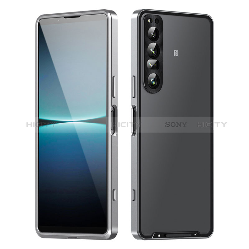 Carcasa Bumper Lujo Marco de Metal y Plastico Funda para Sony Xperia 1 IV