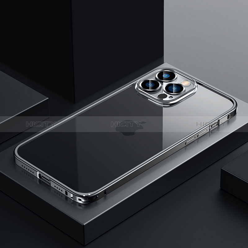 Carcasa Bumper Lujo Marco de Metal y Plastico Funda QC4 para Apple iPhone 14 Pro