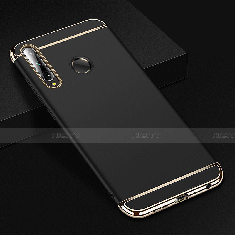 Carcasa Bumper Lujo Marco de Metal y Plastico Funda T01 para Huawei Honor 20E Negro