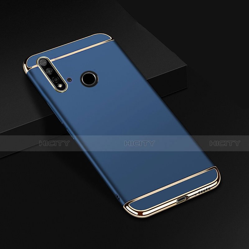 Carcasa Bumper Lujo Marco de Metal y Plastico Funda T01 para Huawei P20 Lite (2019) Azul