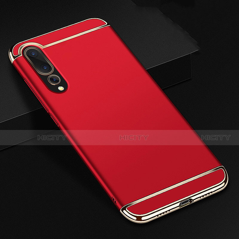 Carcasa Bumper Lujo Marco de Metal y Plastico Funda T01 para Huawei P20 Pro