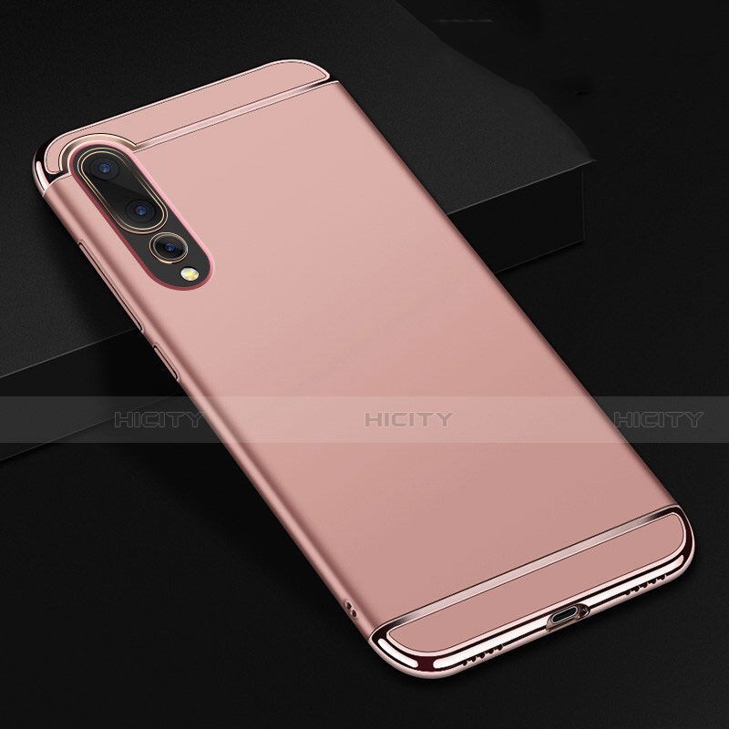 Carcasa Bumper Lujo Marco de Metal y Plastico Funda T01 para Huawei P20 Pro