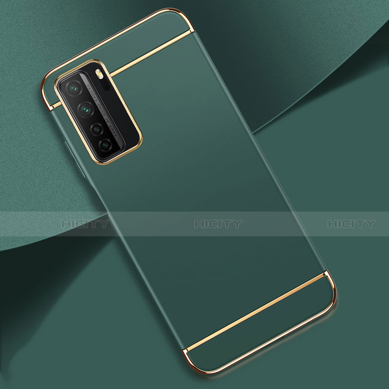 Carcasa Bumper Lujo Marco de Metal y Plastico Funda T01 para Huawei P40 Lite 5G Verde