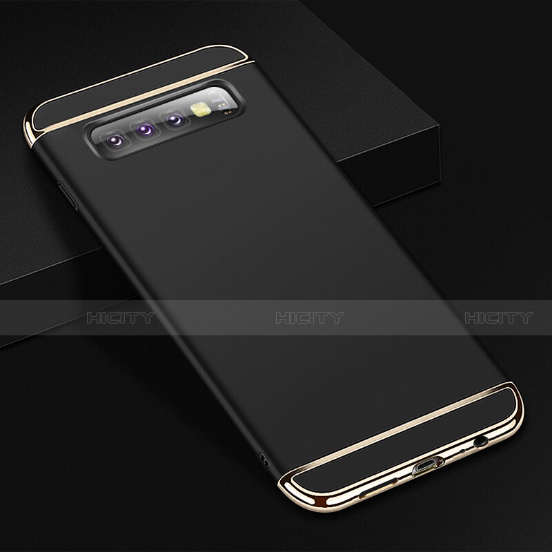 Carcasa Bumper Lujo Marco de Metal y Plastico Funda T01 para Samsung Galaxy S10