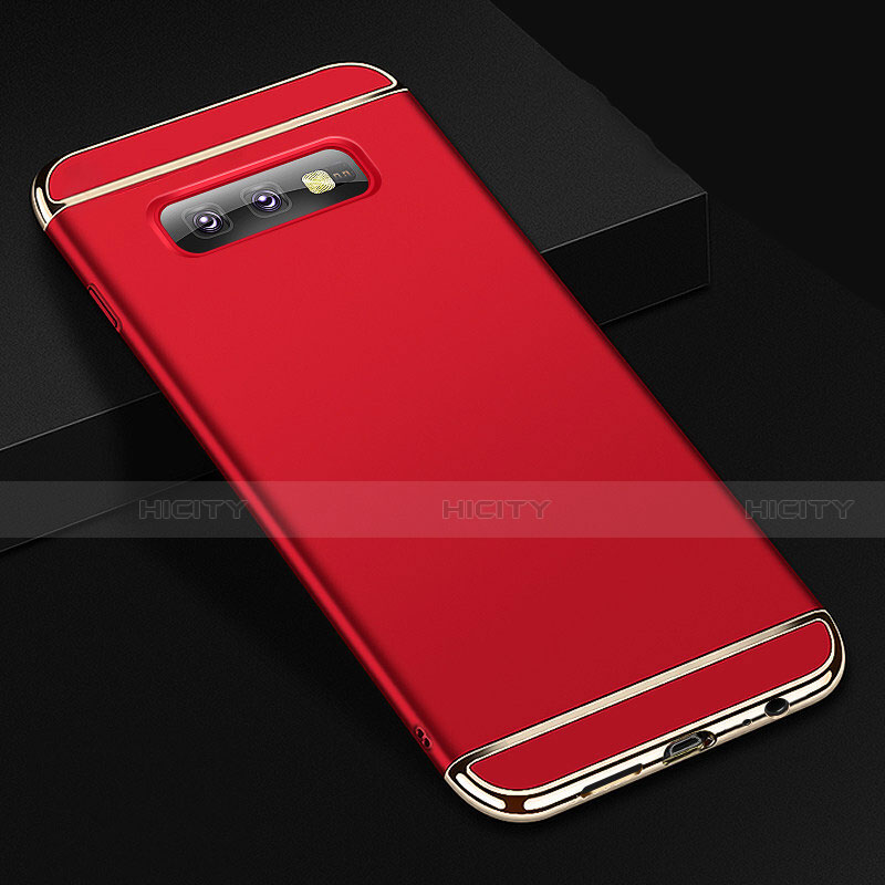 Carcasa Bumper Lujo Marco de Metal y Plastico Funda T01 para Samsung Galaxy S10e