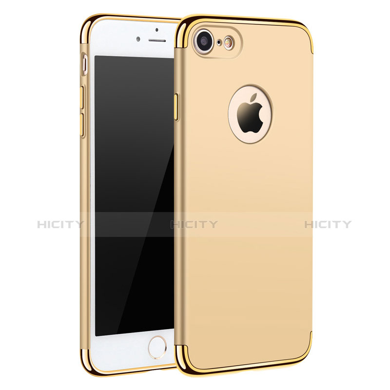 Carcasa Bumper Lujo Marco de Metal y Plastico M01 para Apple iPhone 8 Oro