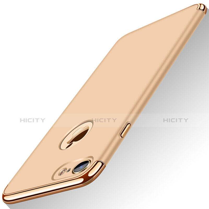 Carcasa Bumper Lujo Marco de Metal y Plastico M01 para Apple iPhone 8 Oro