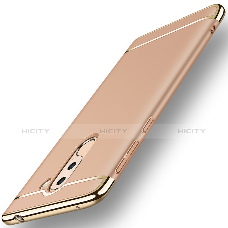 Carcasa Bumper Lujo Marco de Metal y Plastico M02 para Huawei GR5 (2017) Oro