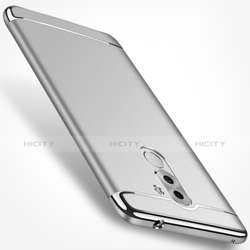 Carcasa Bumper Lujo Marco de Metal y Plastico M02 para Huawei GR5 (2017) Plata