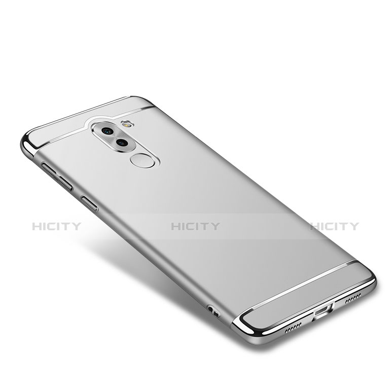 Carcasa Bumper Lujo Marco de Metal y Plastico M02 para Huawei GR5 (2017) Plata