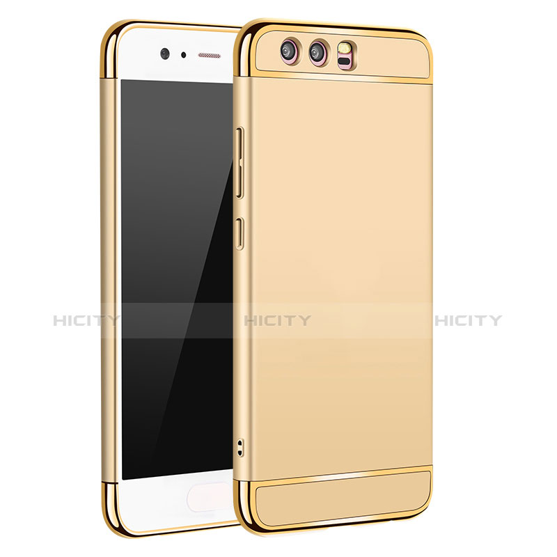 Carcasa Bumper Lujo Marco de Metal y Plastico M02 para Huawei P10 Oro