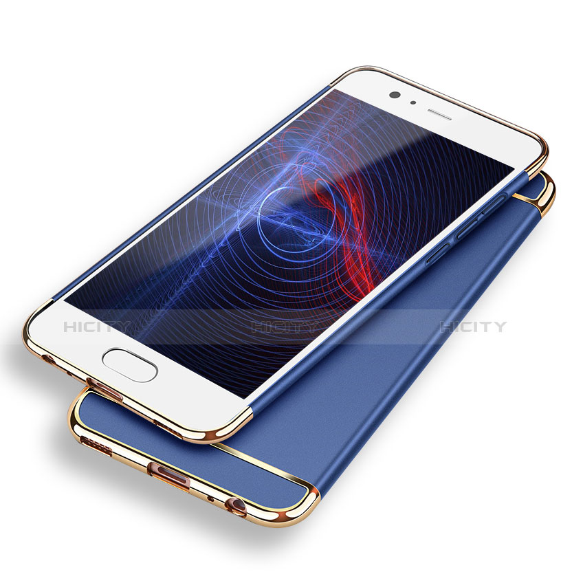 Carcasa Bumper Lujo Marco de Metal y Plastico M02 para Huawei P9 Azul