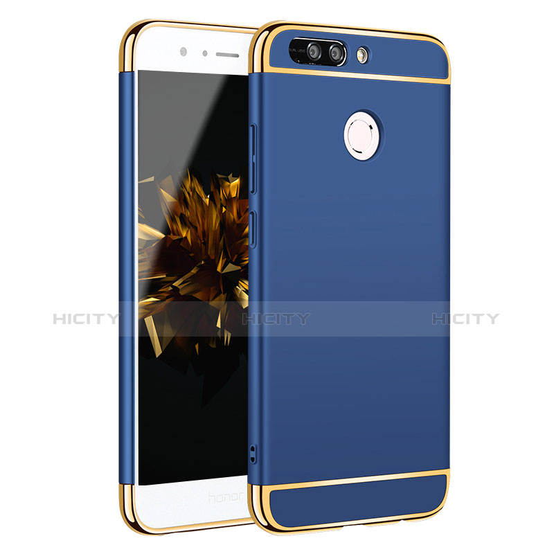 Carcasa Bumper Lujo Marco de Metal y Plastico para Huawei Honor 8 Pro Azul