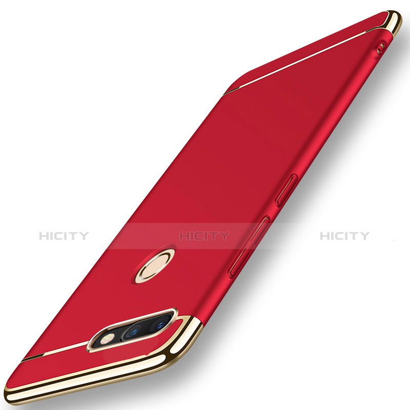 Carcasa Bumper Lujo Marco de Metal y Plastico para Huawei Nova 2 Rojo