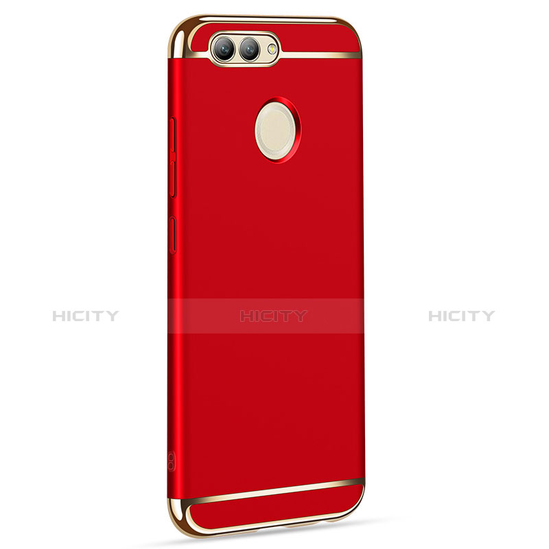 Carcasa Bumper Lujo Marco de Metal y Plastico para Huawei Nova 2 Rojo