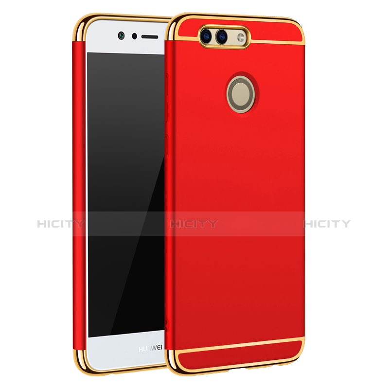 Carcasa Bumper Lujo Marco de Metal y Plastico para Huawei Nova 2 Rojo